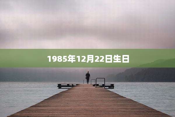 1985年12月22日生日