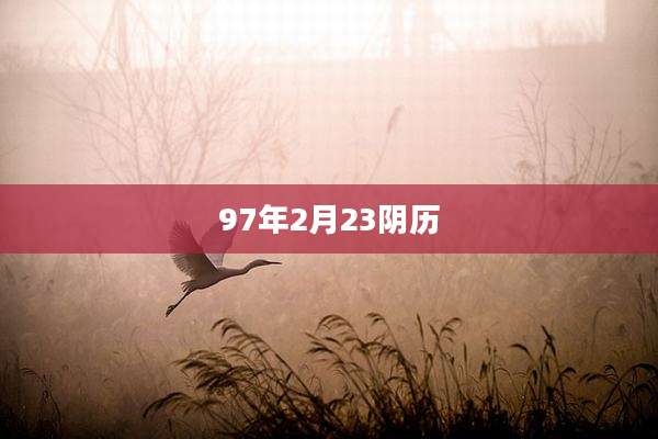 97年2月23阴历