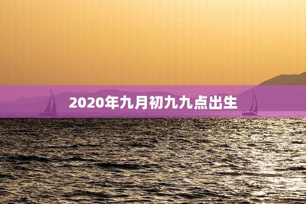 2020年九月初九九点出生