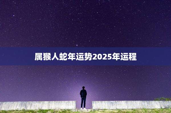属猴人蛇年运势2025年运程