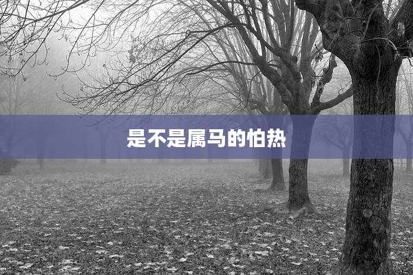 是不是属马的怕热