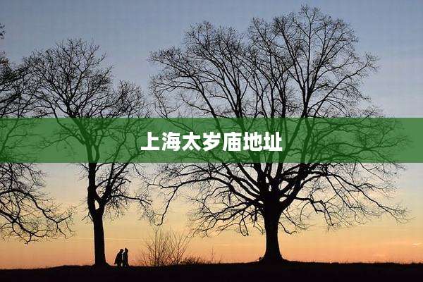 上海太岁庙地址