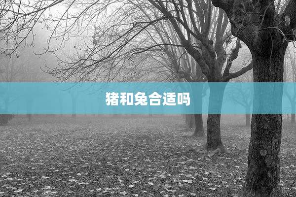猪和兔合适吗