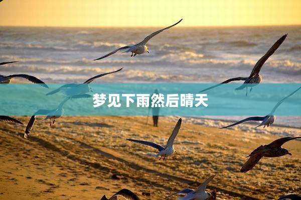 梦见下雨然后晴天