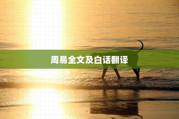 周易全文及白话翻译