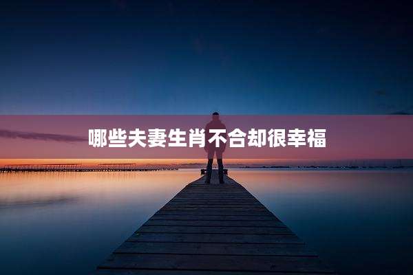 哪些夫妻生肖不合却很幸福