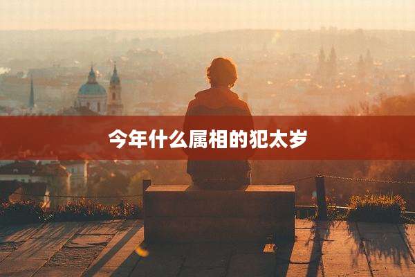 今年什么属相的犯太岁