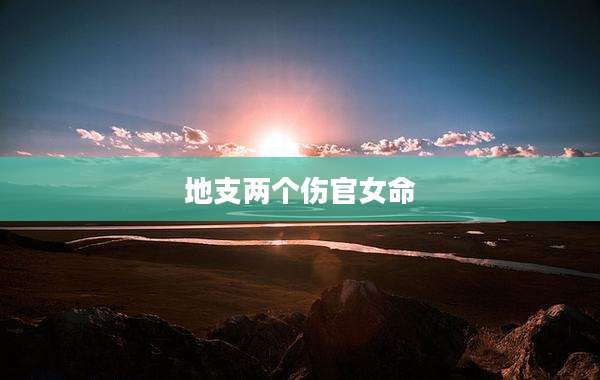 地支两个伤官女命