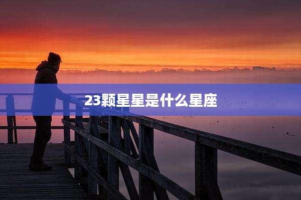 23颗星星是什么星座