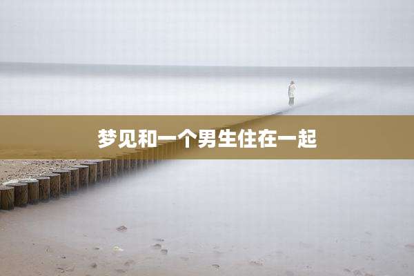 梦见和一个男生住在一起