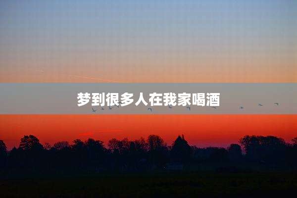 梦到很多人在我家喝酒