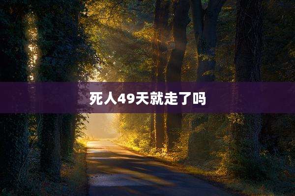 死人49天就走了吗