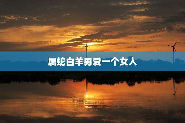 属蛇白羊男爱一个女人