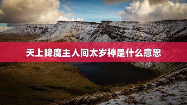 天上降魔主人间太岁神是什么意思
