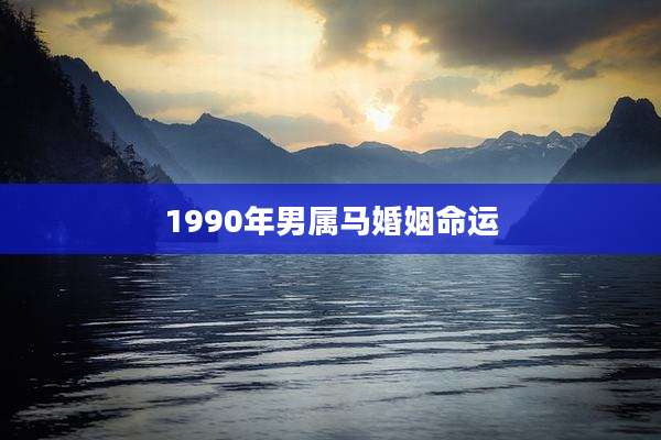 1990年男属马婚姻命运