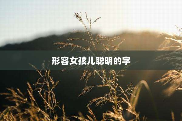 形容女孩儿聪明的字