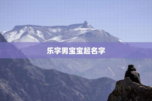 乐字男宝宝起名字
