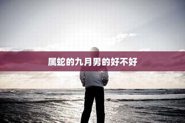属蛇的九月男的好不好