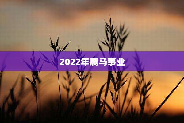 2022年属马事业