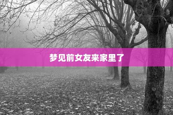 梦见前女友来家里了