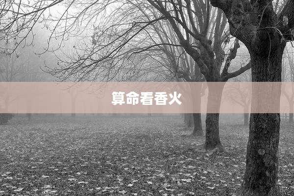 算命看香火
