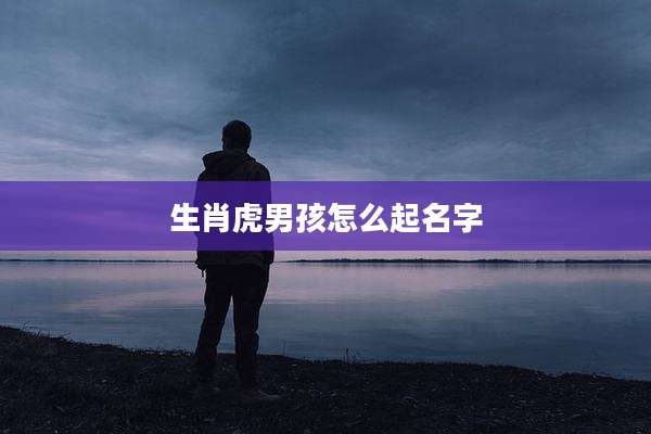 生肖虎男孩怎么起名字