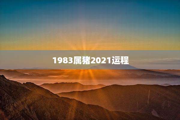 1983属猪2021运程