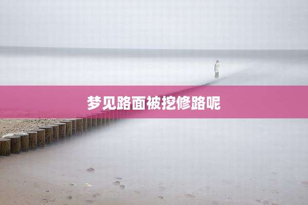 梦见路面被挖修路呢