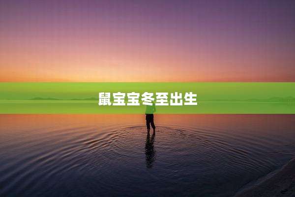 鼠宝宝冬至出生