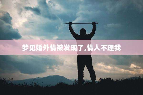梦见婚外情被发现了,情人不理我