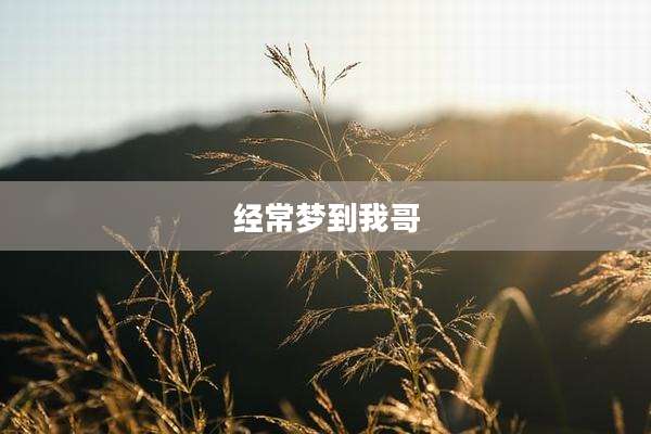 经常梦到我哥