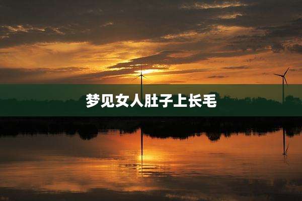 梦见女人肚子上长毛
