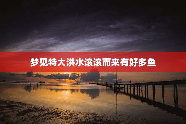 梦见特大洪水滚滚而来有好多鱼