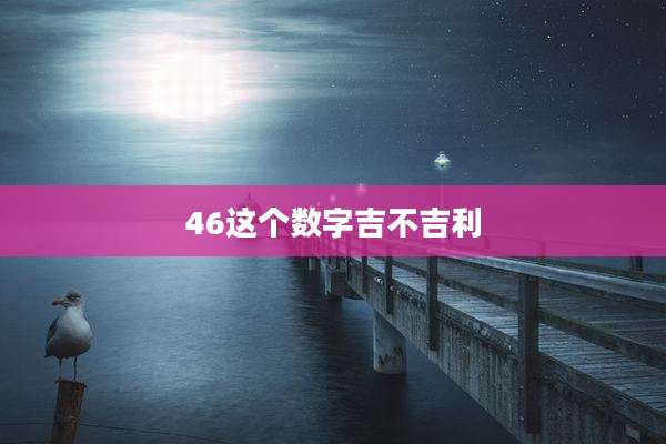 46这个数字吉不吉利