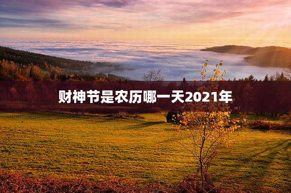 财神节是农历哪一天2021年