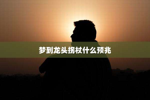 梦到龙头拐杖什么预兆