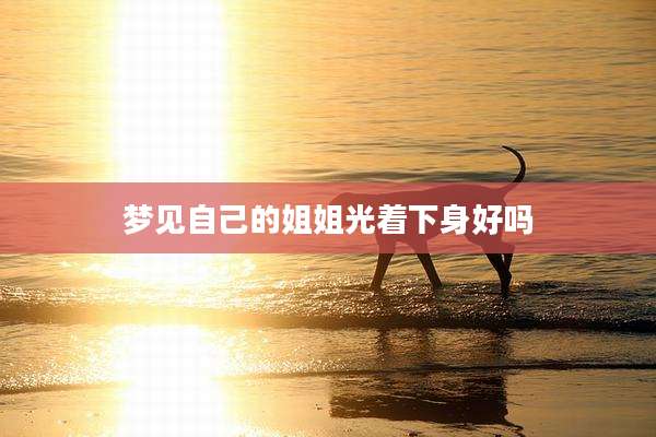 梦见自己的姐姐光着下身好吗