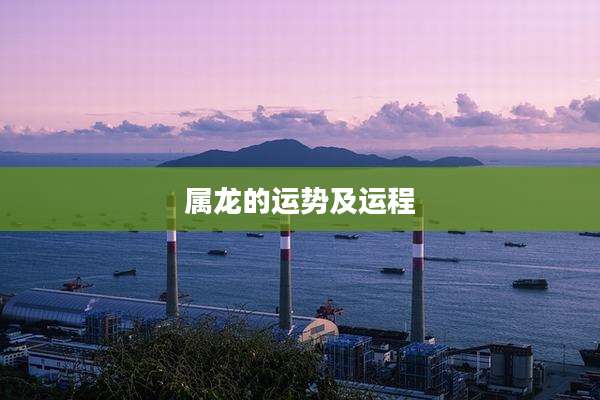 属龙的运势及运程