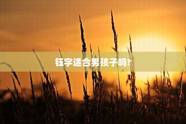 钰字适合男孩子吗?