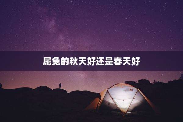 属兔的秋天好还是春天好