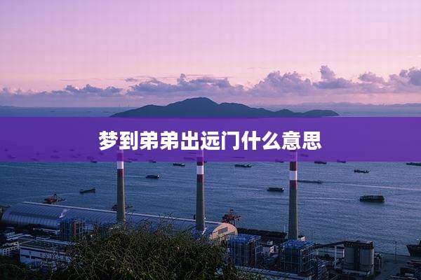 梦到弟弟出远门什么意思