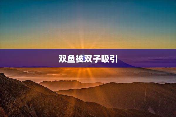 双鱼被双子吸引