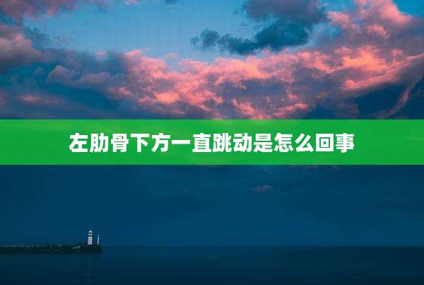 左肋骨下方一直跳动是怎么回事