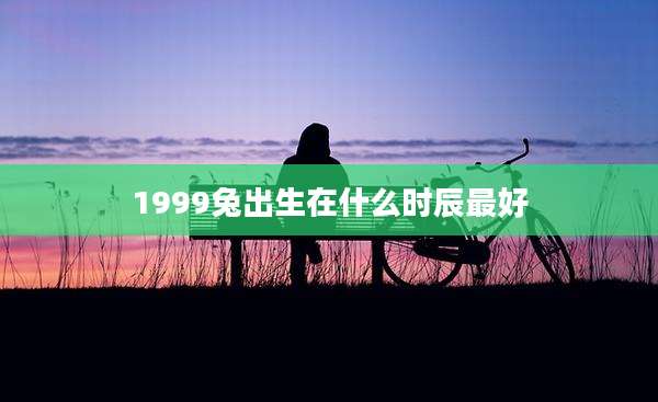 1999兔出生在什么时辰最好