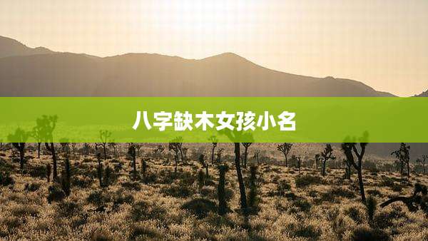 八字缺木女孩小名
