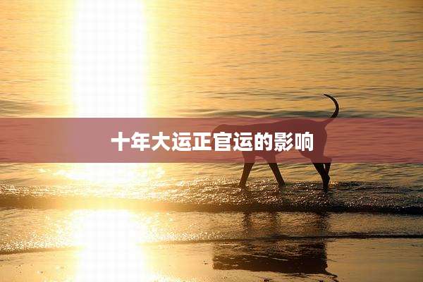 十年大运正官运的影响