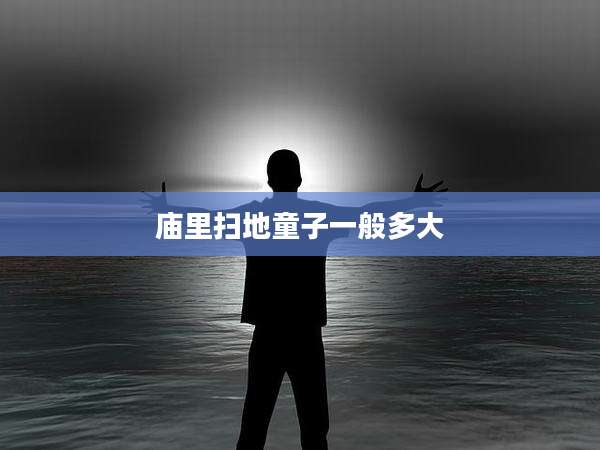 庙里扫地童子一般多大