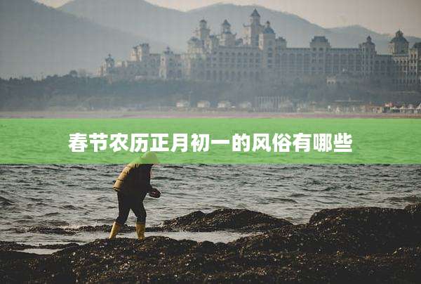 春节农历正月初一的风俗有哪些