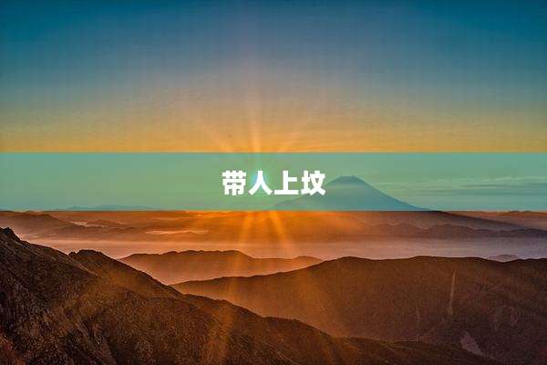 带人上坟