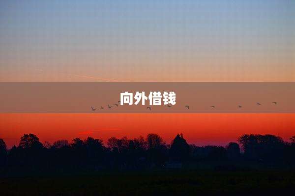 向外借钱